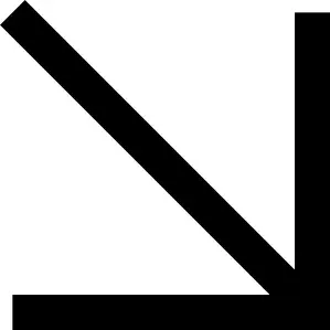 Diagonal arrow