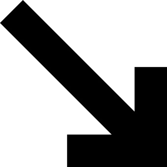 Diagonal arrow