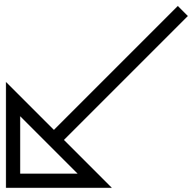 Diagonal arrow