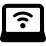 Laptop with wifi sign