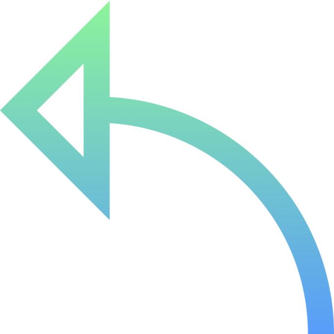Curved arrow