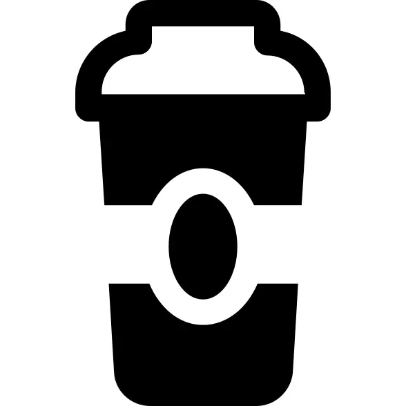 Big plastic coffee cup