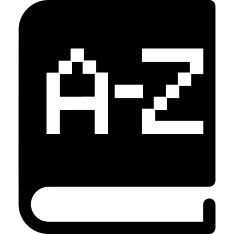 与字母a到z的字典书