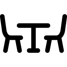 Dining table with chairs