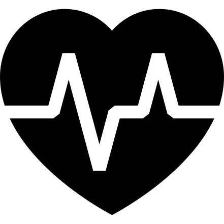 Electrocardiogram inside heart