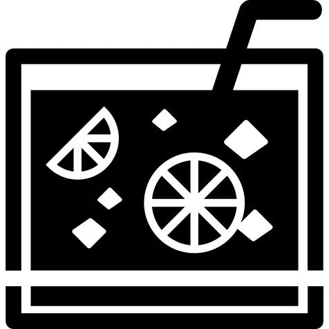 Caipirinha drink glass of Brazil