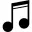 Musical note symbol