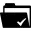 Folder with check mark