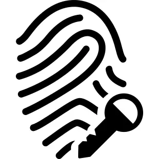 Fingerprint with key