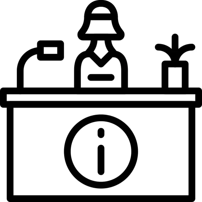 Reception desk