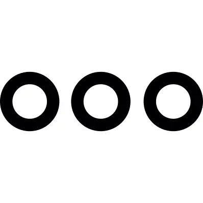 Three dots punctuation sign