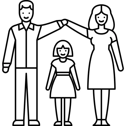 Married Couple with Adopted Girl