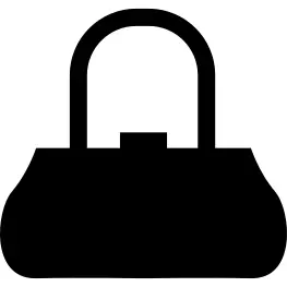 Fashionable hand bag with long handle