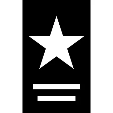 Flyer print with a star