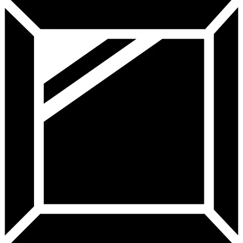 Square framed mirror