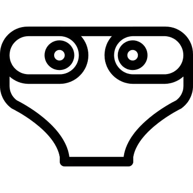 Baby diaper outline
