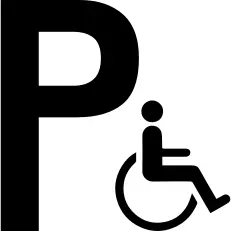 Parking for disabled persons sign