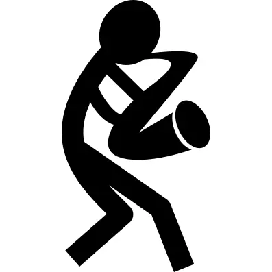 Saxophonist playing sax