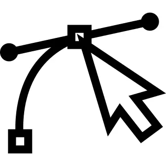 Vector sketch with pointer arrow