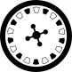 Roulette wheel in casino