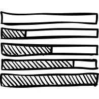 Stats graphic of percentages in horizontal bars