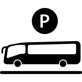 Bus parking sign