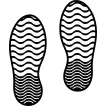 Shoe prints