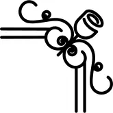 Floral design border on the right side