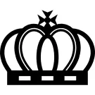 Royal crown of elegant vintage design