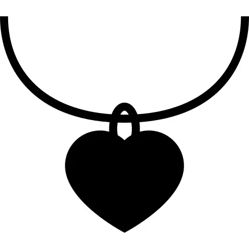 Heart shaped jewelry pendant