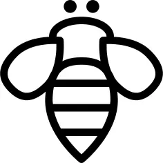 Bee insect outline