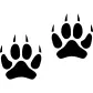 Two Animal Pawprints