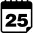 Calendar page of day 25