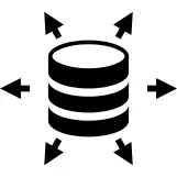 Coins stack with arrows in different directions