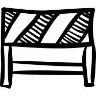 Construction barrier hand drawn tool