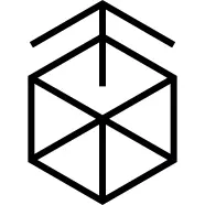 Arrow ascending from a cube