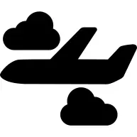 Airplane with Clouds