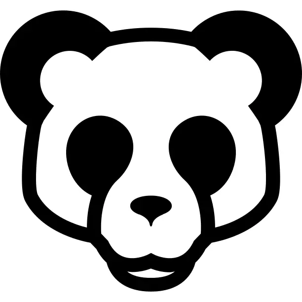 熊猫熊脸前