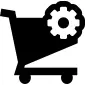 Shopping cart preferences symbol
