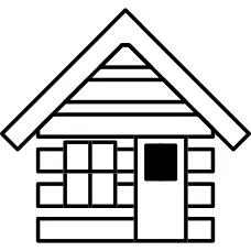 Cabin house outline
