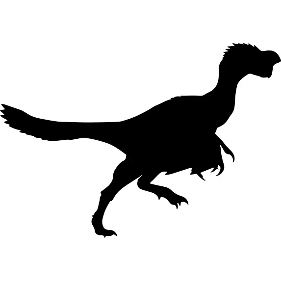 Citipati dinosaur silhouette