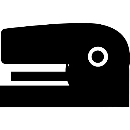 Stapler black silhouette side view