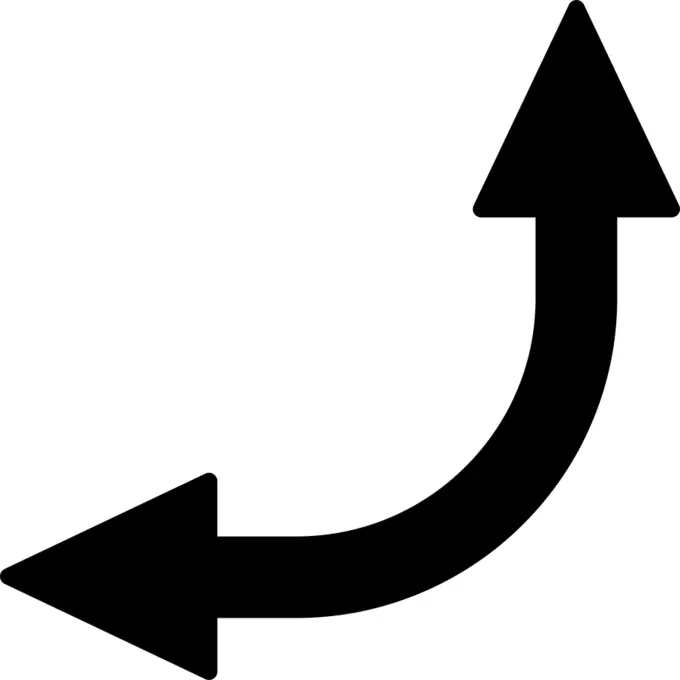 Up and left arrow