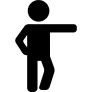 Man Pointing Right