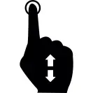 Touch and vertical sliding