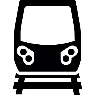 在轨道的前面火车