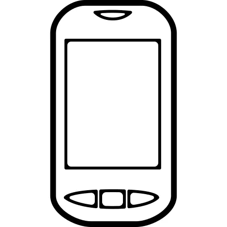 Mobile phone with three buttons