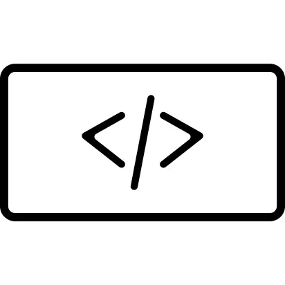 Code signs in a rectangle