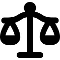 Libra justice balanced scale symbol