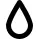 Water drop shape outline
